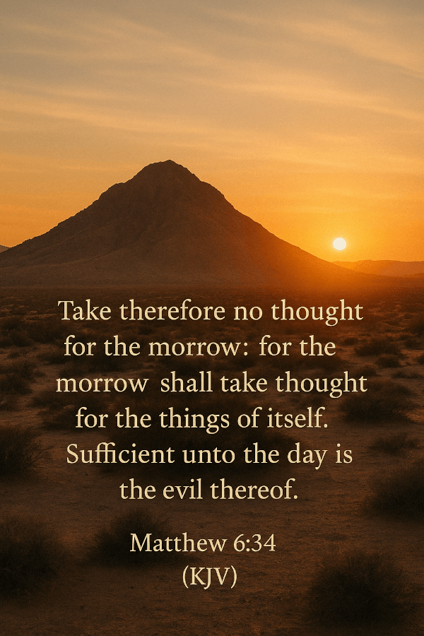 Matthew 6:34 KJV