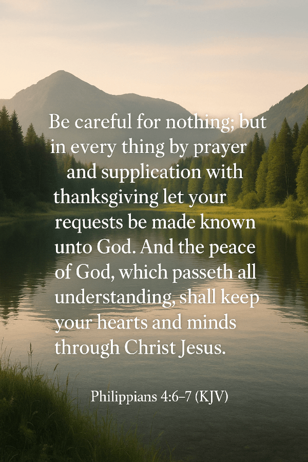 Philippians 4:6-7 KJV